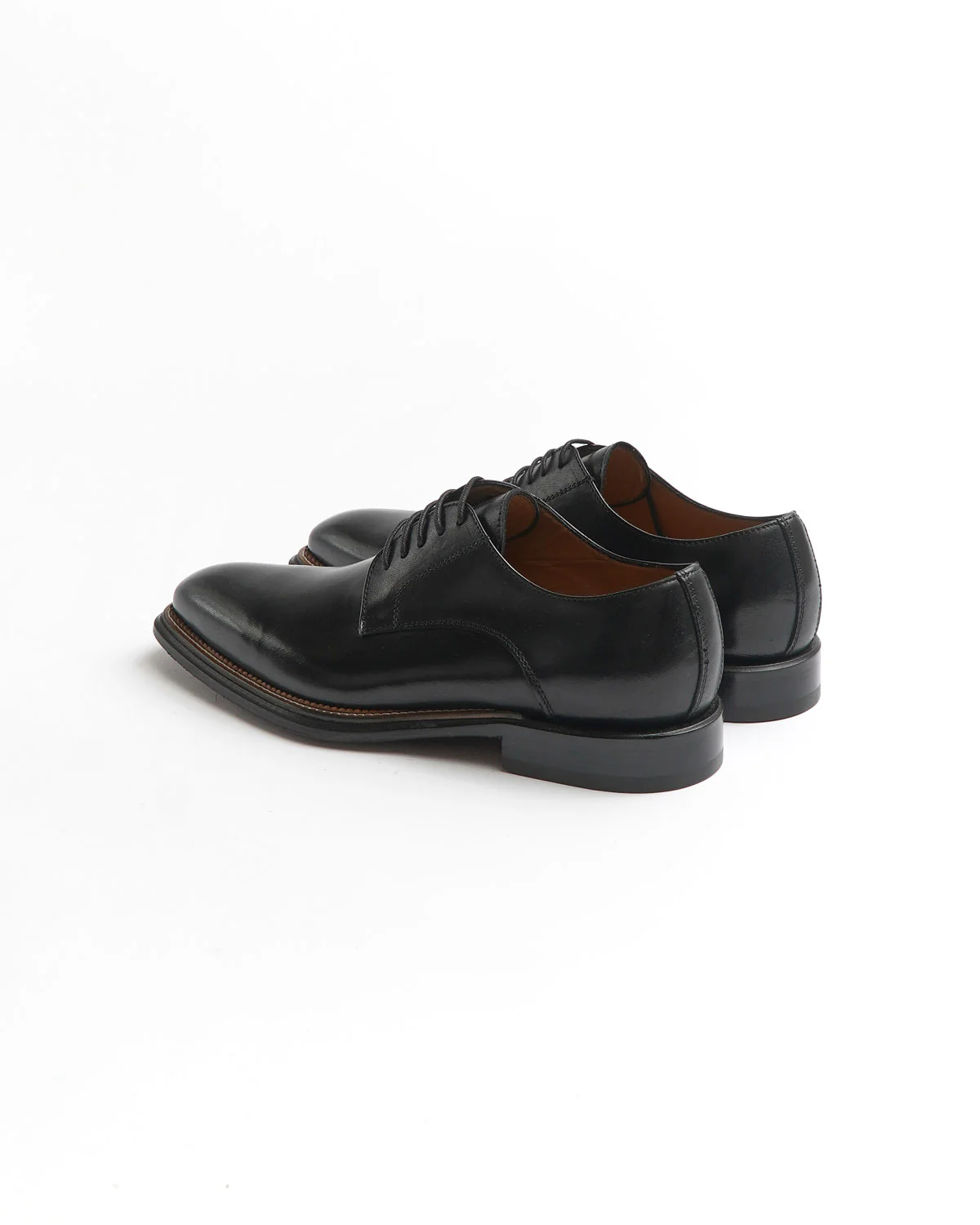 Black Chiseled Toe Derby Dress Shoe - Image 6